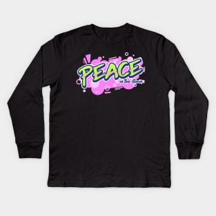 Peace in the Storm Kids Long Sleeve T-Shirt